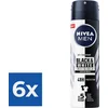 Image de NIVEA Men Deodorant Spray Invisible for Black & White - 150 ml - Voordeelverpakking 6 stuks