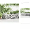 Image de vidaXL Gabionbak - Gabionbakken - Gabion Bak - Gabion Bakken - Schanskorfmuur met deksels 900x30x50 cm gegalvaniseerd staal