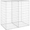 Image de vidaXL - Schanskorfmuur - met - deksels - 100x60x100 - cm - gegalvaniseerd - staal