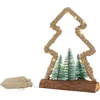 Image de Decoratieve LED kerstboom van jute touw Staand figuur 30 cm warm wit met timerfunctie