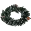 Image de Kunstkerstkrans - Adventskrans Dennenkrans - Huis Decoreren - Met Dennenappels - 40 cm - Groen