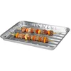 Image de BBQ Collection barbecue grillschalen - Set van 5x stuks - 34 x 32 x 2.5 cm - Vlees grillen - BBQ rooster - aluminium schaal
