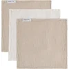Image de Baby's Only Monddoekje Tender - Hydrofiele monddoekjes baby - Spuugdoekjes - Washandjes set - Hydrofiele doek - Beige/Linen - 30x30 cm - 3-pack - 100% prewashed katoen