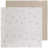 Image de Baby's Only Hydrofiele doek Tender - Swaddles voor baby - Inbakerdoek - Hydrofiele luier - Mousseline - Beige/Clover - 65x65 cm - 2-pack - 100% prewashed katoen
