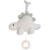 Image de Baby's Only Muziekdoos Dino Animals - Baby Muziekdoosje - Speeldoosje - Voor jongens en meisjes - Muziekhanger dino - Laurel Green/Warm Linen - Muziek speelgoed