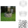 Image de vidaXL Verhoogde Plantenbak - Verhoogde Plantenbakken - Gabion Plantenbak - Gabion Plantenbakken - Gabion plantenbak verhoogd zeshoekig 100x90x50 cm