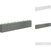 Image de vidaXL Schanskorfmand - Schanskorfmanden - Schanskorf Muur - Schanskorf Muren - Gabion plantenbak verhoogd 450x30x90 cm gegalvaniseerd staal