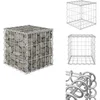Image de vidaXL Gabion Verhoogde Plantenbak - Gabion Verhoogde Plantenbakken - Gabionbak - Gabionbakken - Gabion plantenbak verhoogd kubus 30x30x30 cm staaldraad