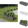 Image de vidaXL Gabion Verhoogde Plantenbak - Gabion Verhoogde Plantenbakken - Gabionbak - Gabionbakken - Gabion plantenbak verhoogd 180x50x50 cm gegalvaniseerd staal