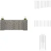 Image de vidaXL Schanskorfmand - Schanskorfmanden - Schanskorf Muur - Schanskorf Muren - Gabion plantenbak H-vormig 260x40x100 cm staaldraad