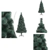 Image de vidaXL Kunstboom - Kunstbomen - Kunstkerstboom - Kunstkerstbomen - Kunstkerstboom met standaard 180 cm PET groen