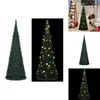 Image de vidaXL Pop-up Kerstboom - Pop-up Kerstbomen - Kunstboom - Kunstbomen - Kunstkerstboom met verlichting pop-up 180 cm groen