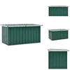 Image de vidaXL Opslagkist - Opslagkisten - Opslag Kist - Opslag Kisten - Tuinbox 129x67x65 cm groen