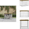 Image de vidaXL Tuinbank - Tuinbanken - Buitenbank - Parkbank - Tuinbank schanskorfontwerp 63x44x42 cm geïmpregneerd grenenhout