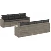 Image de vidaXL - 9-delige - Loungeset - met - kussens - poly - rattan - grijs