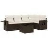 Image de vidaXL - 6-delige - Loungeset - met - kussens - poly - rattan - bruin