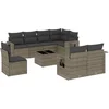 Image de vidaXL - 9-delige - Loungeset - met - kussens - poly - rattan - grijs