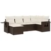 Image de vidaXL - 6-delige - Loungeset - met - kussens - poly - rattan - bruin