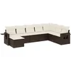 Image de vidaXL - 9-delige - Loungeset - met - kussens - poly - rattan - bruin