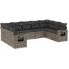Image de vidaXL - 9-delige - Loungeset - met - kussens - poly - rattan - grijs