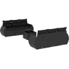 Image de vidaXL - 7-delige - Loungeset - met - kussens - poly - rattan - zwart