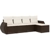 Image de vidaXL - 5-delige - Loungeset - met - kussens - poly - rattan - bruin