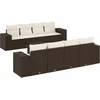 Image de vidaXL - 9-delige - Loungeset - met - kussens - poly - rattan - bruin