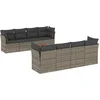 Image de vidaXL - 9-delige - Loungeset - met - kussens - poly - rattan - grijs