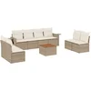 Image de vidaXL - 9-delige - Loungeset - met - kussens - poly - rattan - beige