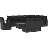 Image de vidaXL - 11-delige - Loungeset - met - kussens - poly - rattan - zwart