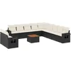Image de vidaXL - 12-delige - Loungeset - met - kussens - poly - rattan - zwart