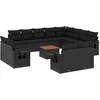 Image de vidaXL - 13-delige - Loungeset - met - kussens - poly - rattan - zwart