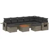 Image de vidaXL - 10-delige - Loungeset - met - kussens - poly - rattan - grijs