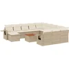 Image de vidaXL - 13-delige - Loungeset - met - kussens - poly - rattan - beige