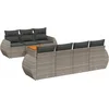 Image de vidaXL - 8-delige - Loungeset - met - kussens - poly - rattan - grijs