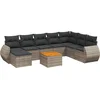 Image de vidaXL - 9-delige - Loungeset - met - kussens - poly - rattan - grijs
