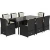 Image de vidaXL - 9-delige - Tuinset - poly - rattan - zwart