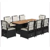 Image de vidaXL - 9-delige - Tuinset - poly - rattan - zwart