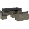 Image de vidaXL - 9-delige - Loungeset - met - kussens - poly - rattan - grijs