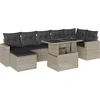 Image de vidaXL - 8-delige - Loungeset - met - kussens - poly - rattan - lichtgrijs