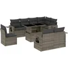 Image de vidaXL - 9-delige - Loungeset - met - kussens - poly - rattan - grijs