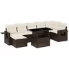 Image de vidaXL - 8-delige - Loungeset - met - kussens - poly - rattan - bruin