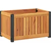 Image de vidaXL - Plantenbak - 45x30x27,5 - cm - massief - acaciahout - en - staal
