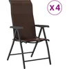 Image de vidaXL - Tuinstoelen - 4 - st - inklapbaar - poly - rattan - bruin