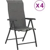 Image de vidaXL - Tuinstoelen - 4 - st - inklapbaar - poly - rattan - grijs