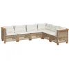 Image de vidaXL - 6-delige - Loungeset - met - kussens - poly - rattan - beige
