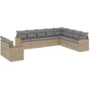 Image de vidaXL - 10-delige - Loungeset - met - kussens - poly - rattan - beige