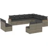 Image de vidaXL - 12-delige - Loungeset - met - kussens - poly - rattan - grijs