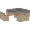 Image de vidaXL - 12-delige - Loungeset - met - kussens - poly - rattan - beige