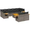 Image de vidaXL - Patio - Sofa - Set - 9-zits - Grey